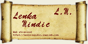 Lenka Mindić vizit kartica